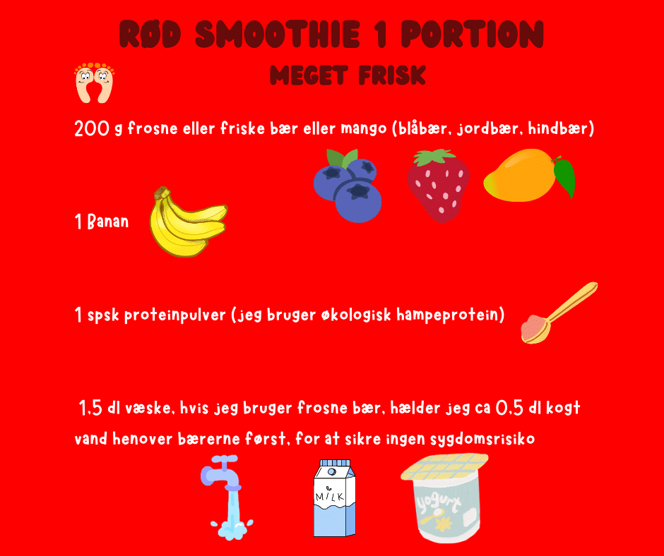 rød smoothie